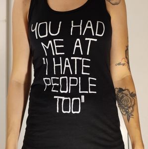 Cute black hot topic tank